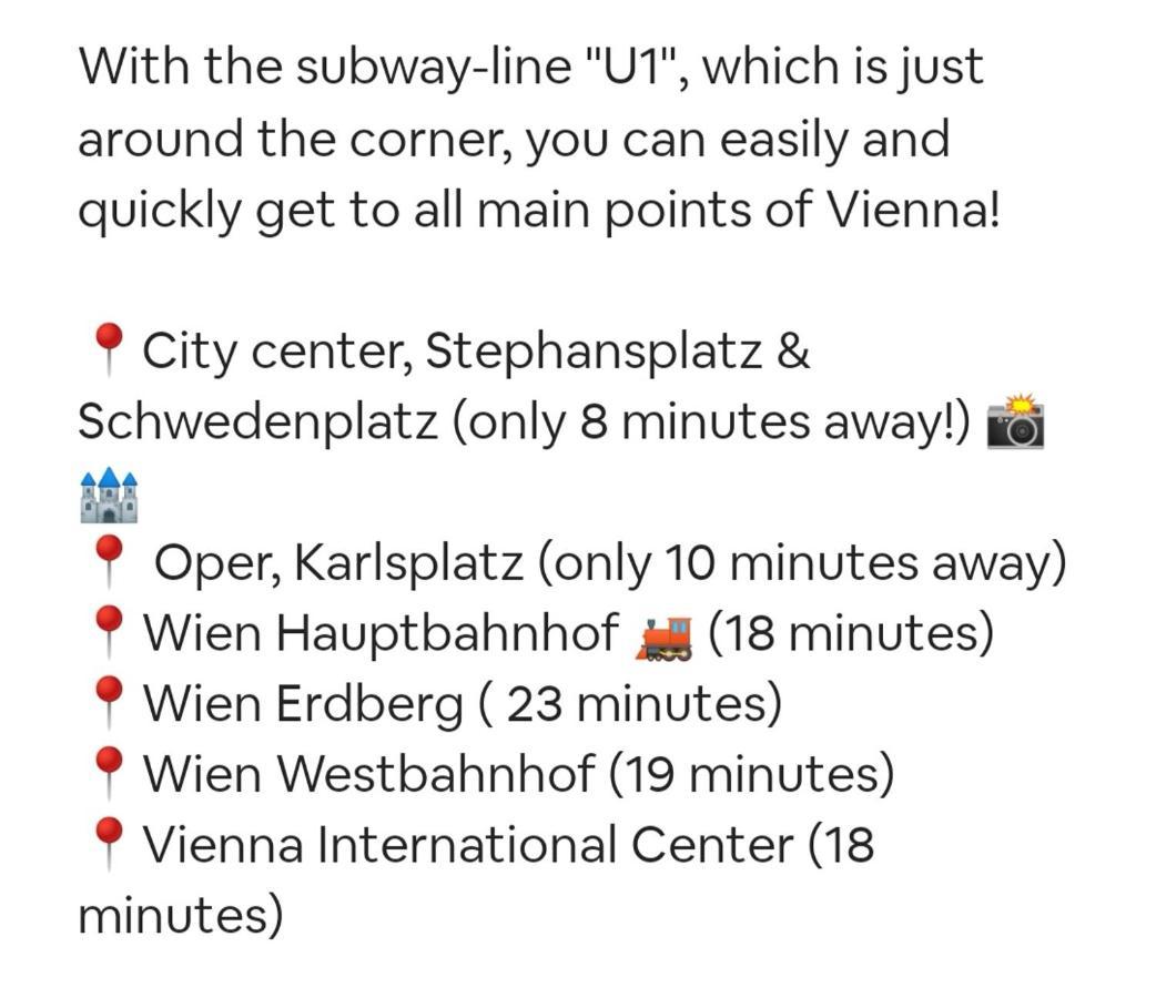 Center ! 3 Stops Away From The Center Of Vienna! Eksteriør billede
